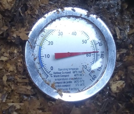 température bocashi aérobie phase thermophile 58°C.